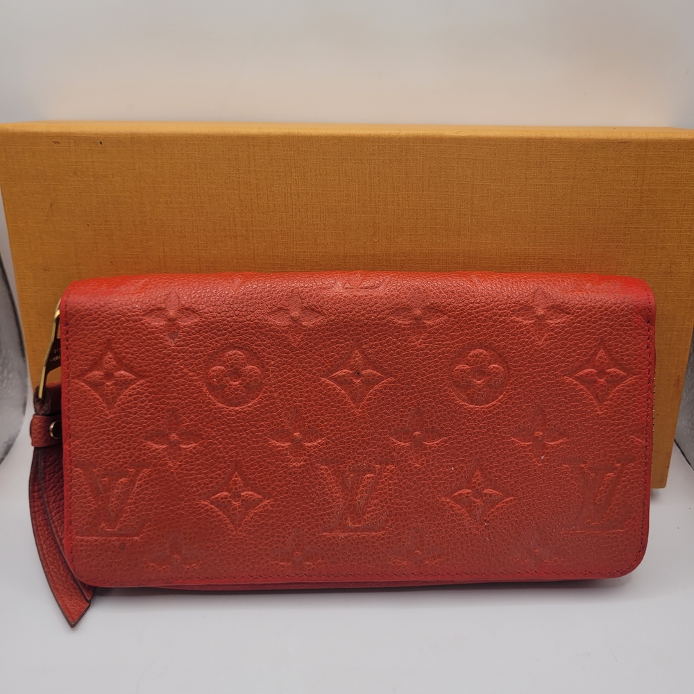Louis Vuitton Portofeuil Clemence Red Wallet